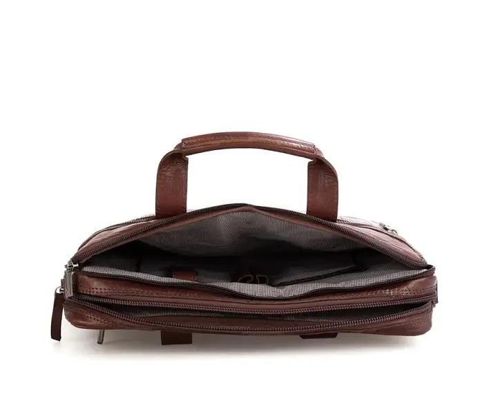 Černá kožená taška SPIKES & SPARROW