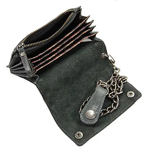 Černá pánská motorkářská peněženka