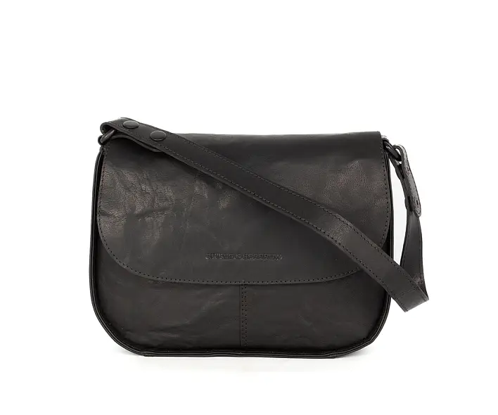 Černá kožená kabelka 48118000