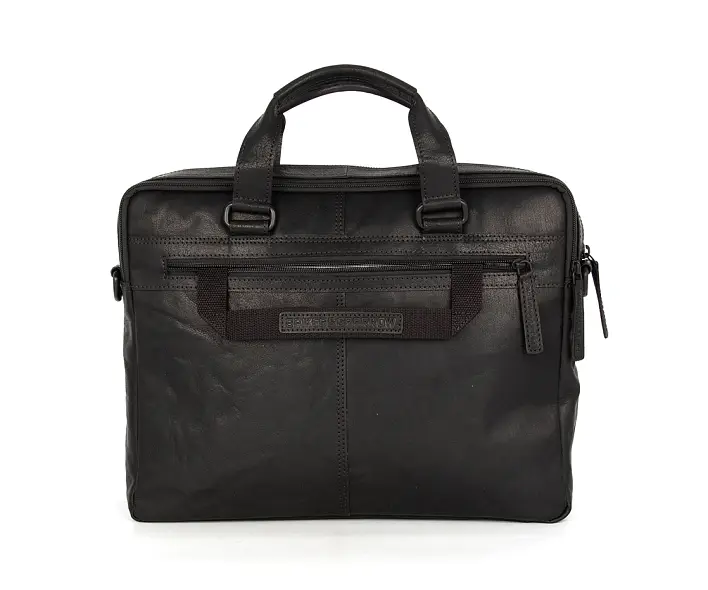 Černá kožená taška SPIKES & SPARROW