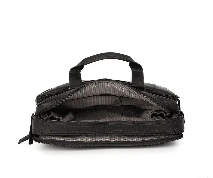 Černá kožená taška SPIKES & SPARROW