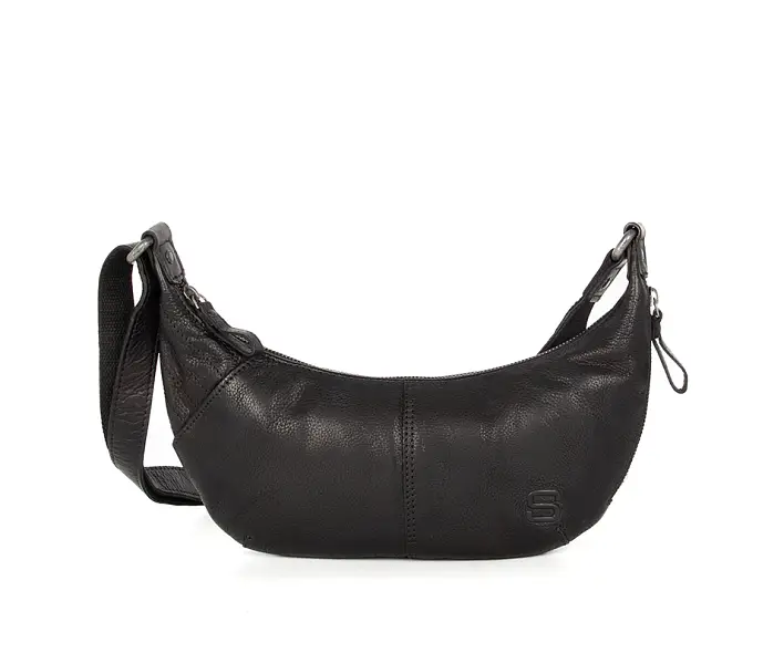 Černá kožená kabelka 48711200