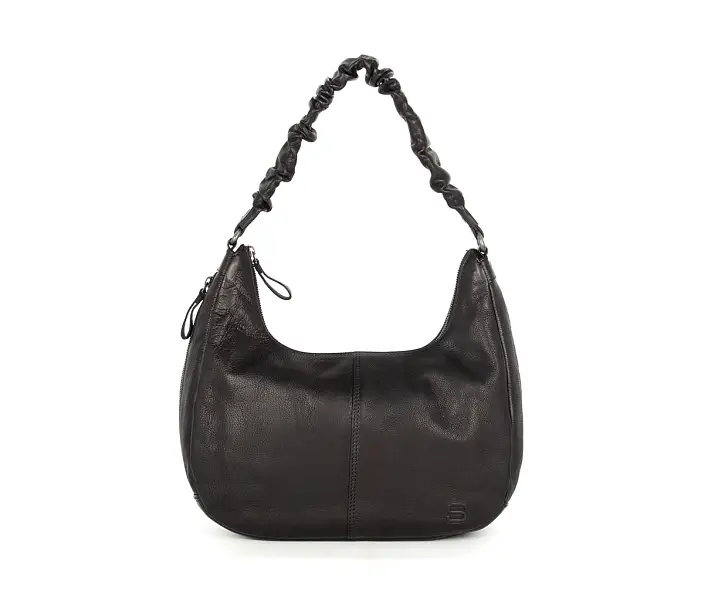 Černá kožená kabelka 48717000