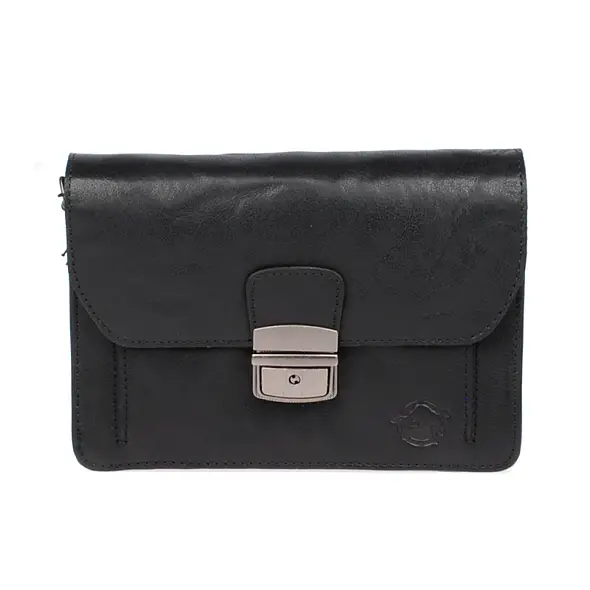 Černá pánská kožená etue Divoký býk