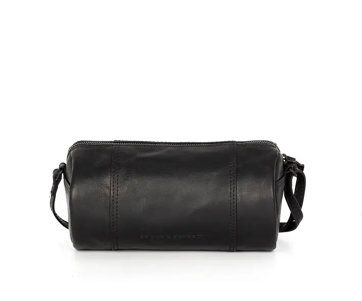 Černá kožená kabelka přes rameno SPIKES & SPARROW