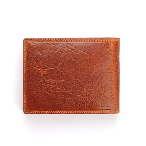 Velká cognac pánská kožená peněženka DIVOKY BYK