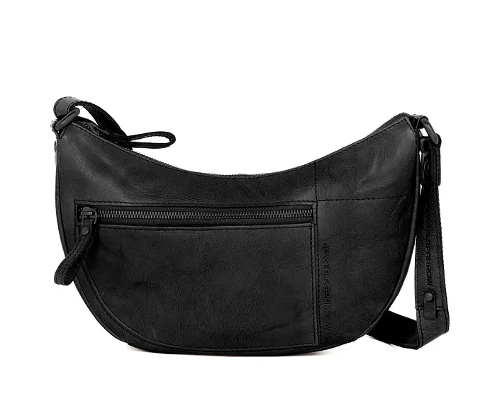 Černé kožená kabelka 58111200