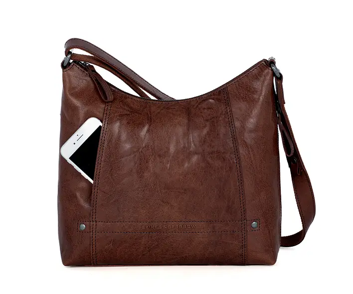 Hnědá kožene crossbody 58511001