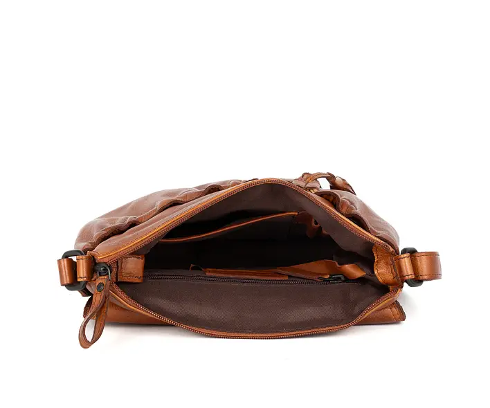 Hnědá kožená kabelka SPIKES & SPARROW 