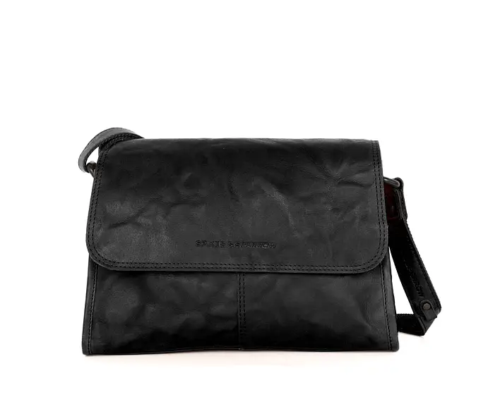 Černá kožená kabelka 60118000