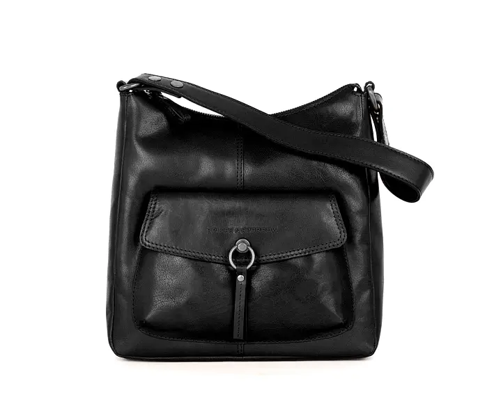 Černá kožená kabelka 60517000