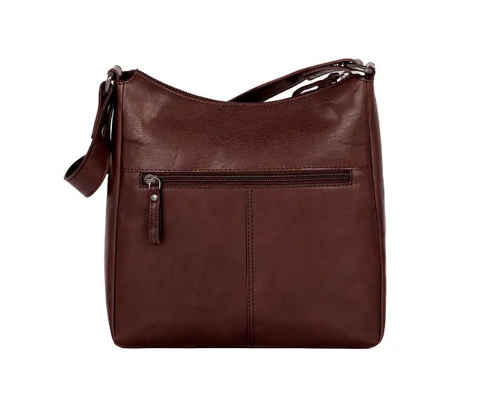 Tmavě hnědá kožená kabelka SPIKES & SPARROW 