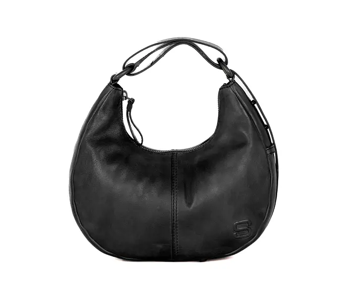 Černá kožená kabelka 60717500