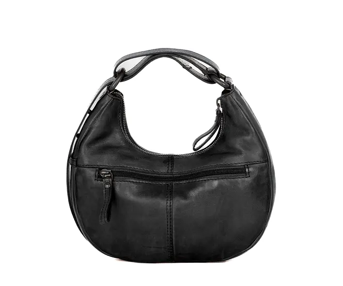 Černá kožená kabelka SPIKES & SPARROW 