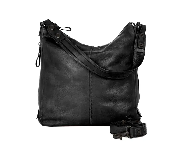 Černá kožená kabelka SPIKES & SPARROW 