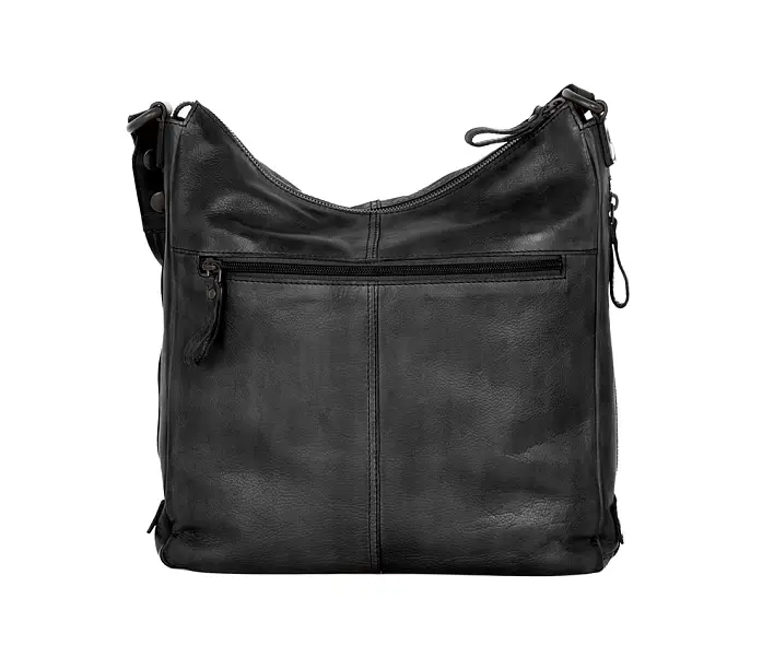 Černá kožená kabelka SPIKES & SPARROW 