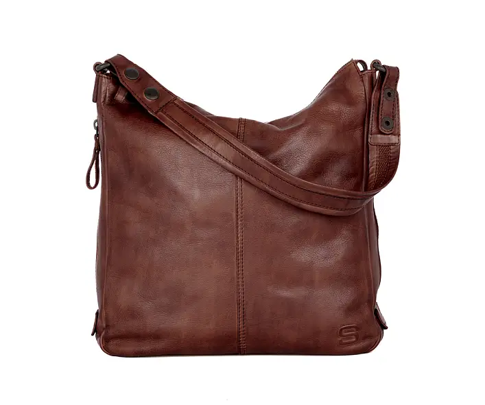 Hnědá kožená kabelka 60717667