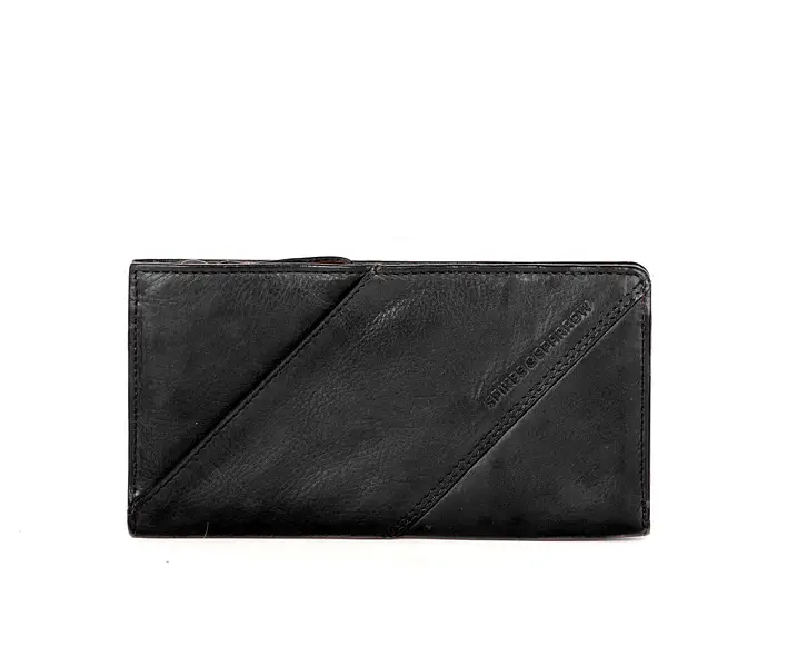 Černá dámská kožená peněženka