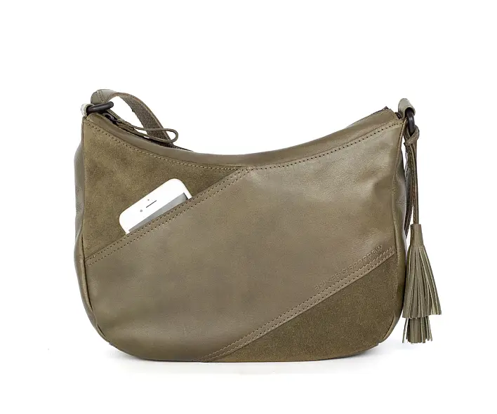 Zelená kožená kabelka 60811006