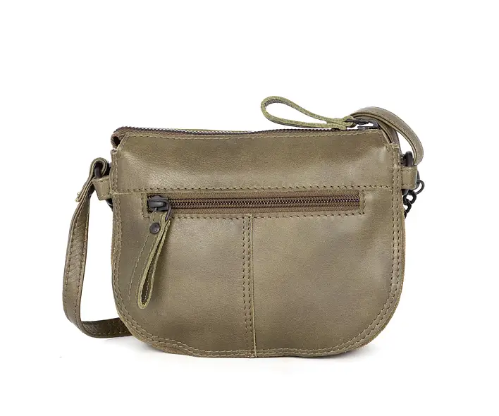 Zelená kožená kabelka SPIKES & SPARROW 