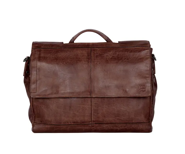 Hnědá kožená taška SPIKES & SPARROW