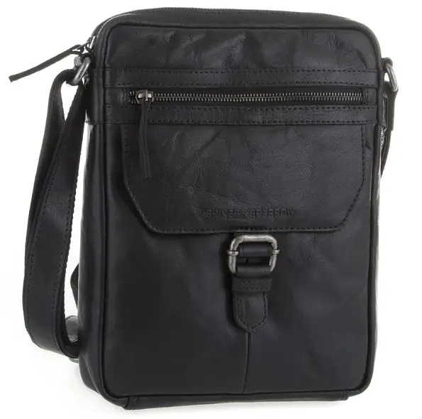 Černá kožená brašna