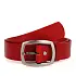 červený dámský koženy opasek
