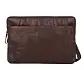 hnědá kožená taška na notebook 38105101