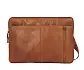 hnědá kožená taška na notebook 38105147