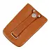 Cognac kožená klíčenka 