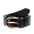 černý dámský koženy opasek