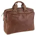 Hnědá kožená aktovka, brašna