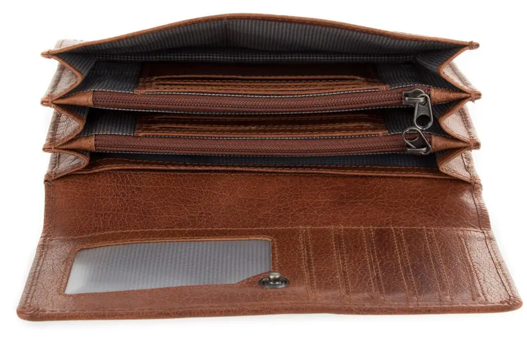 Černá kožená peněženka SPIKES & SPARROW