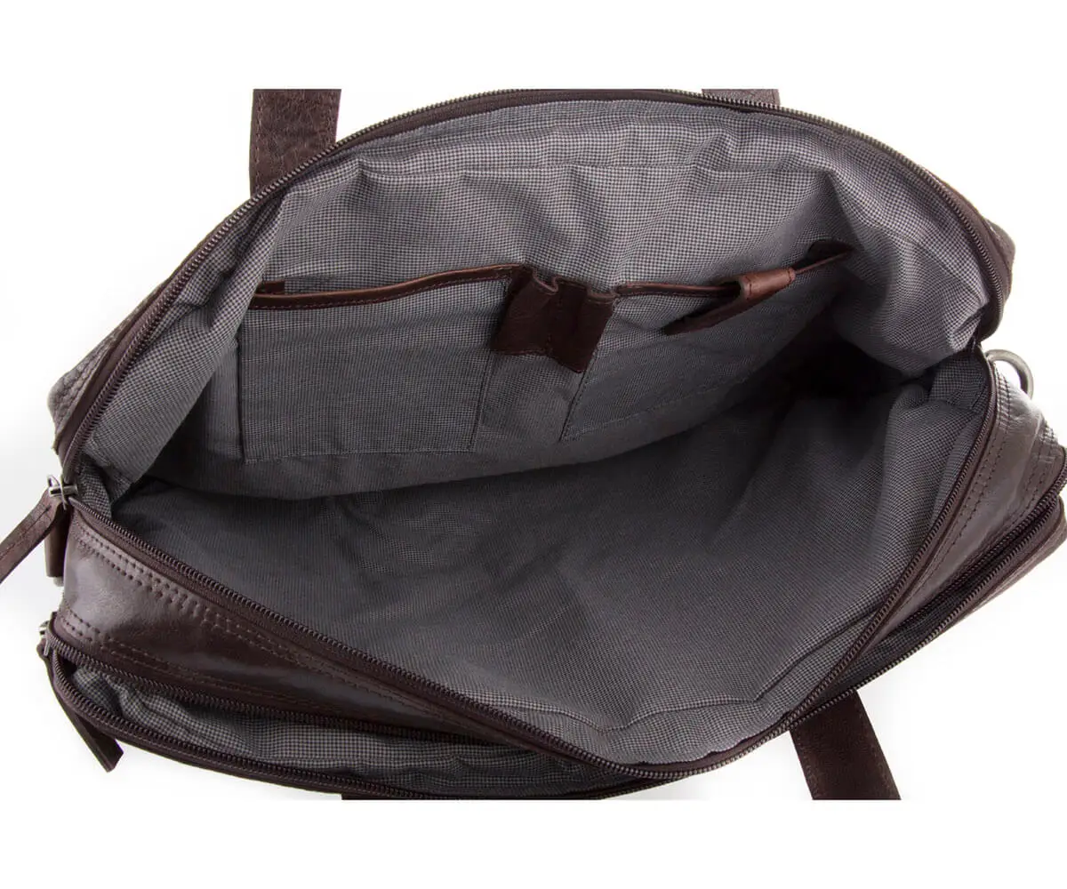 Pánská černá kožená taška SPIKES & SPARROW 