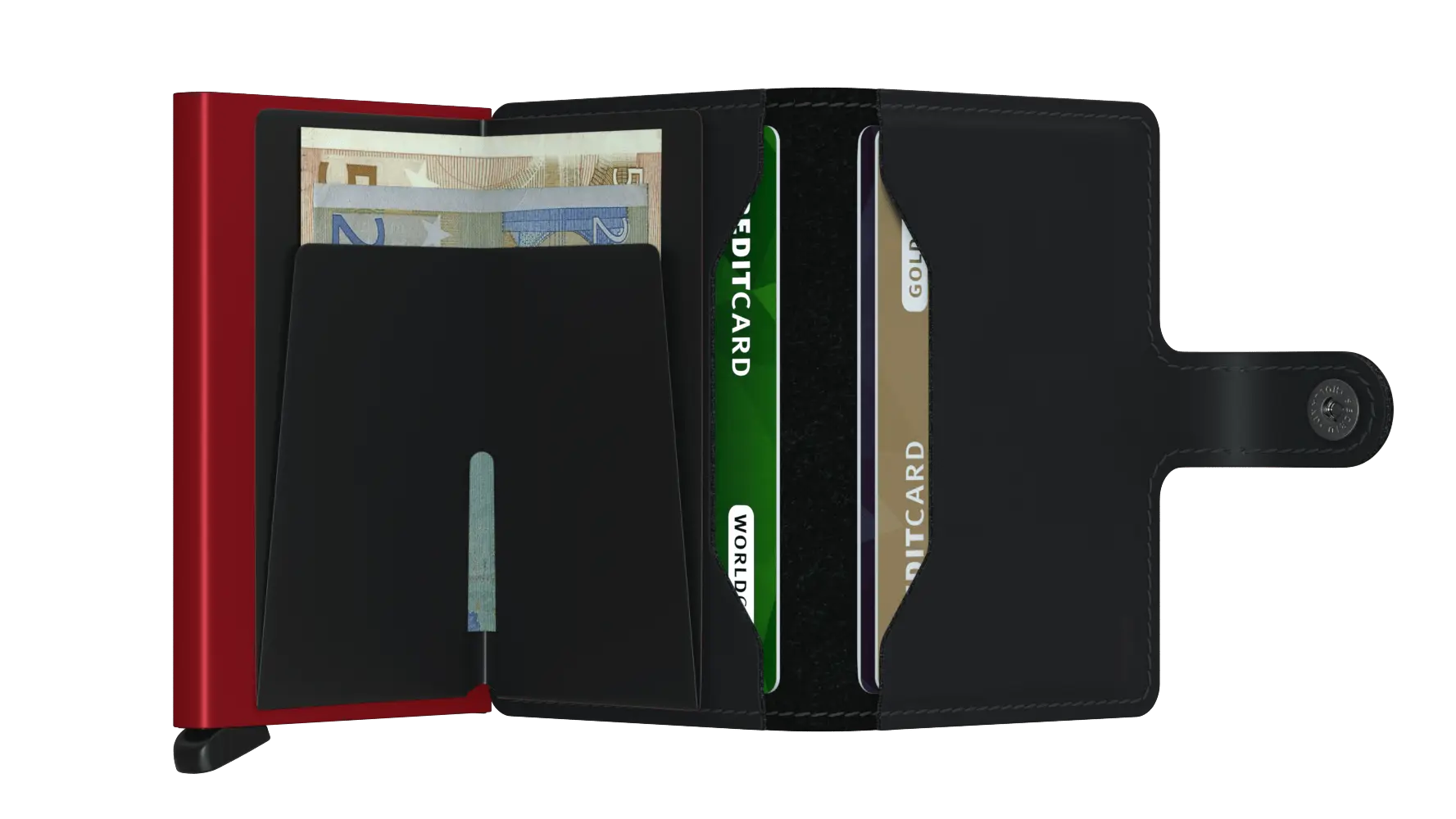 Peněženka SECRID Miniwallet Matte MM-Black&Red SECRID