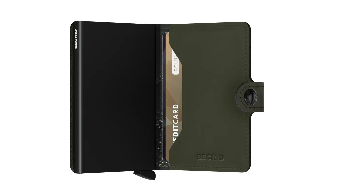 Zelená peněženka SECRID Miniwallet Stitch Linea MSt-Linea Lime SECRID