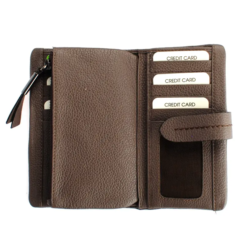 Šedá dámská kožená peněženka Gianni Conti