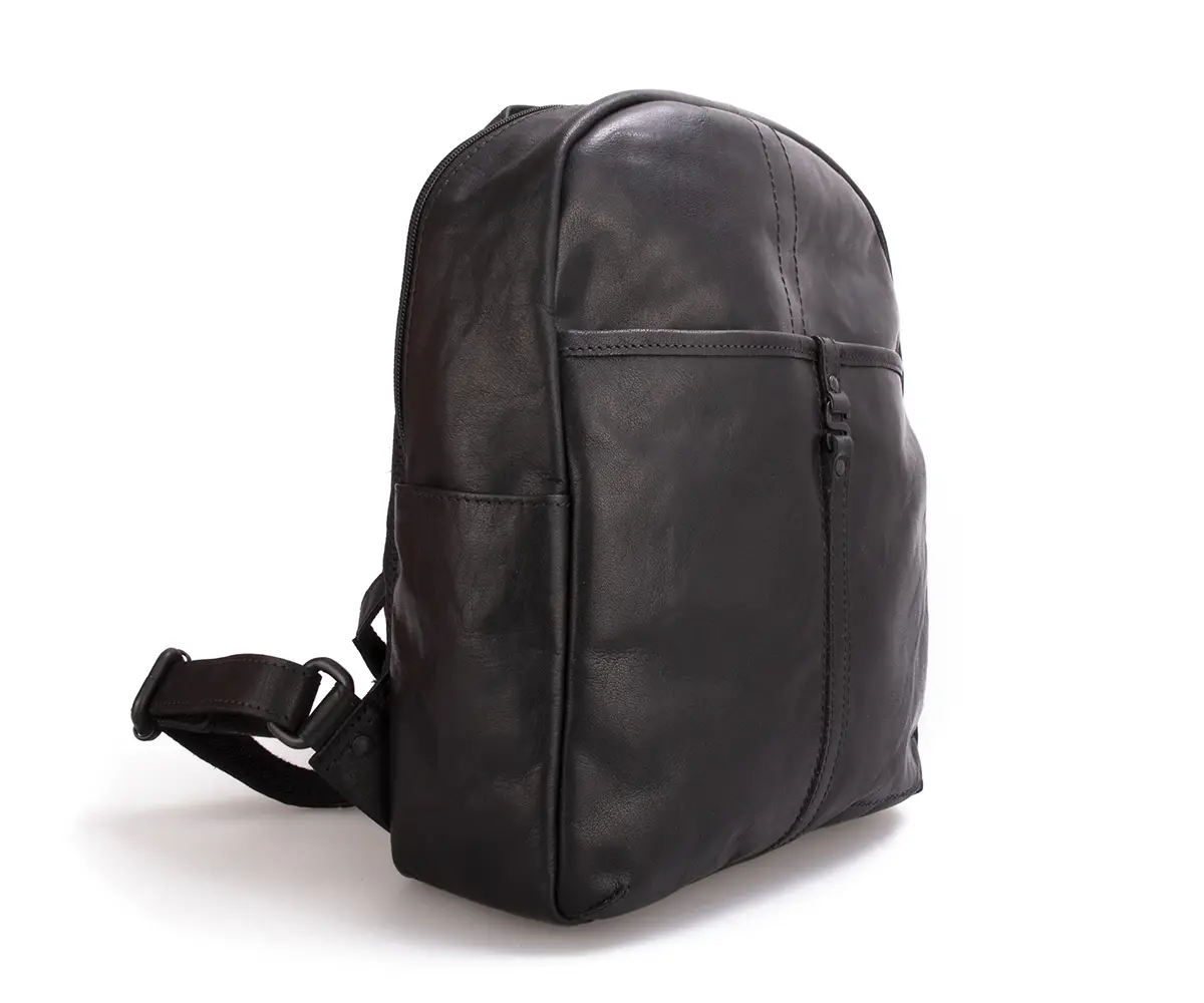 Hnědý kožený batoh SPIKES & SPARROW