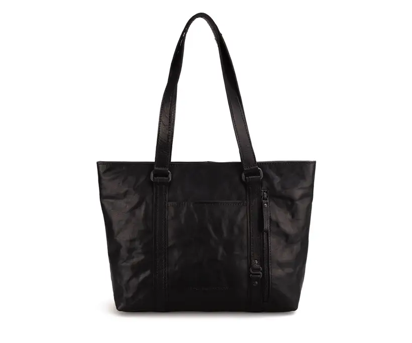 černá kožená kabelka Spikes and sparrow