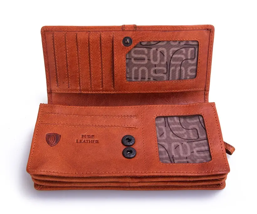 Hnědá kožená peněženka SPIKES & SPARROW