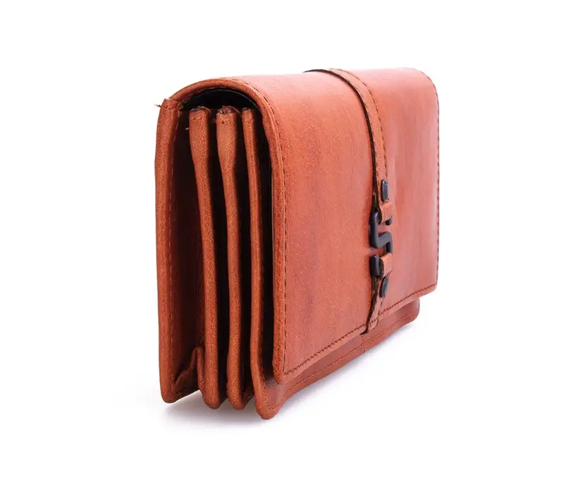 Hnědá kožená peněženka SPIKES & SPARROW