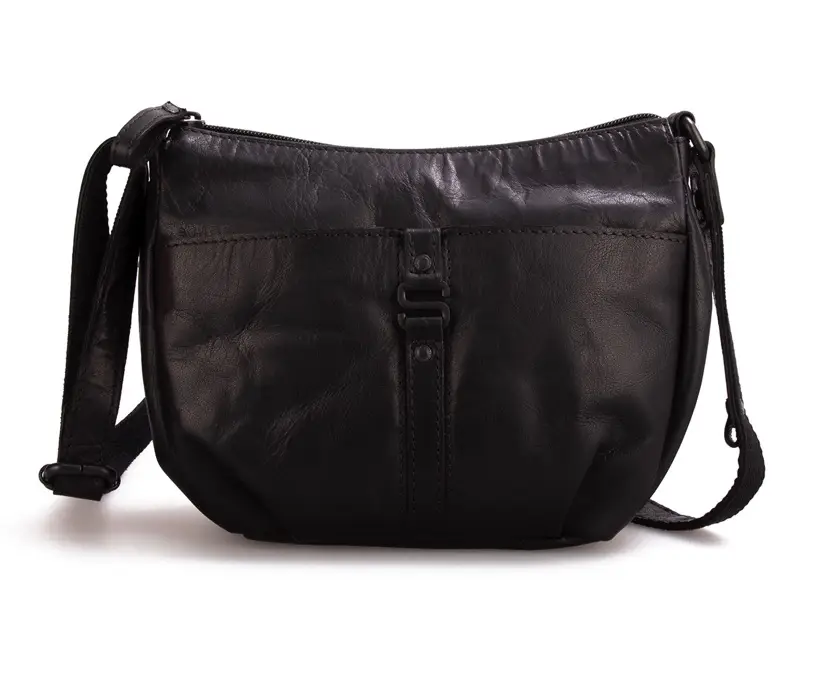 černá kožená kabelka Spikes and sparrow