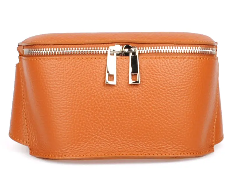 hnědá kožená ledvinka