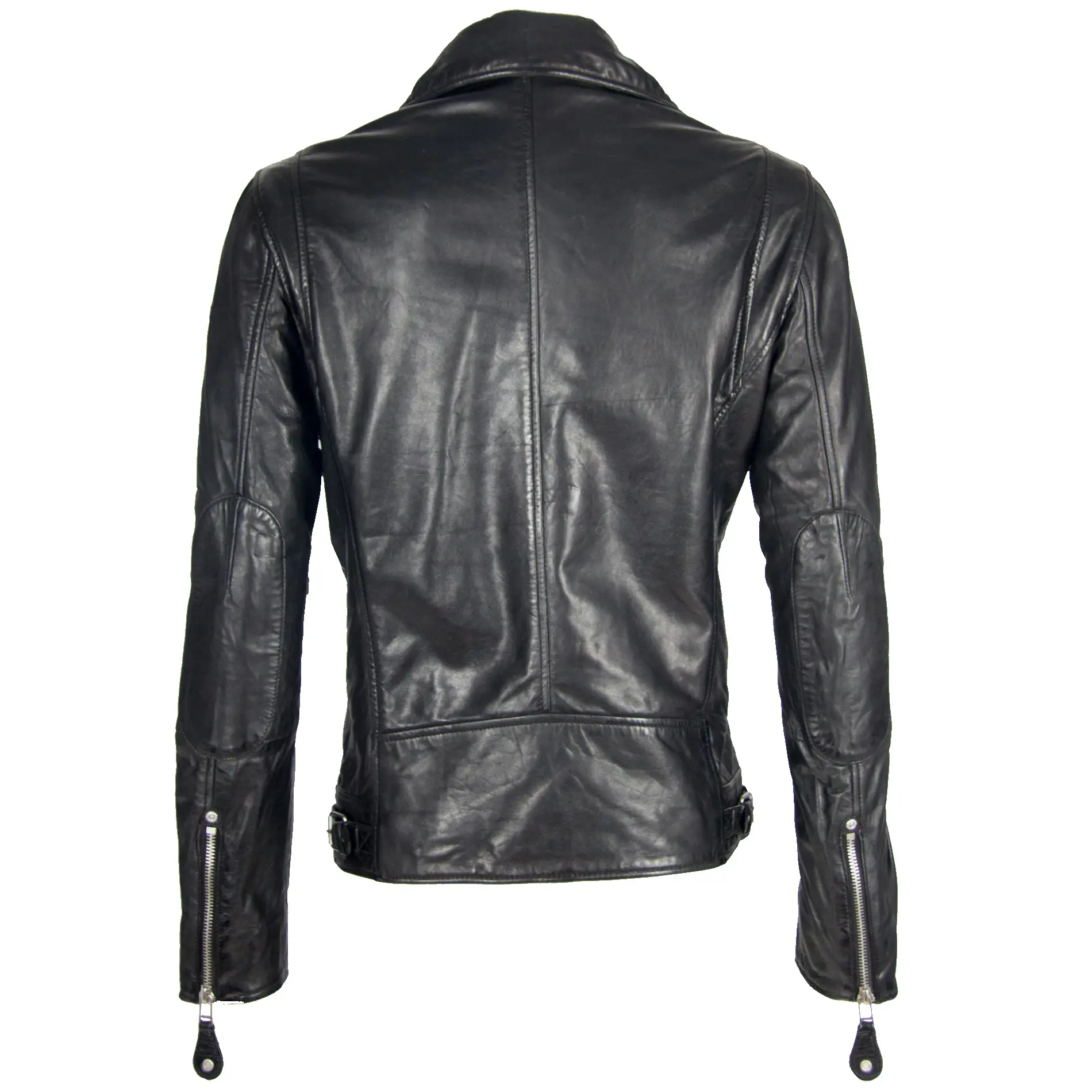 Pánský černý kožený křivák MAXIM