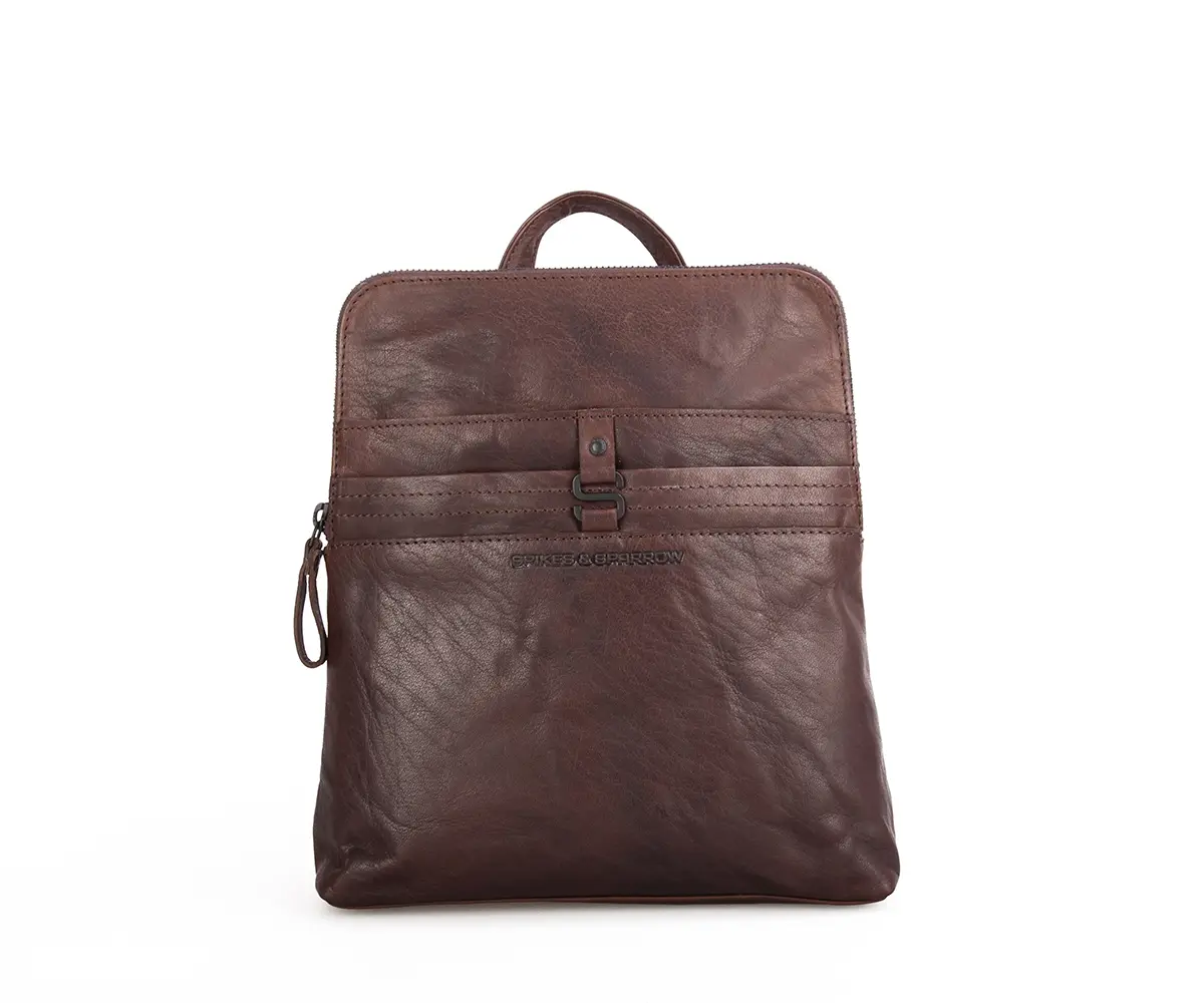 Hnědý kozeny batoh 9213201