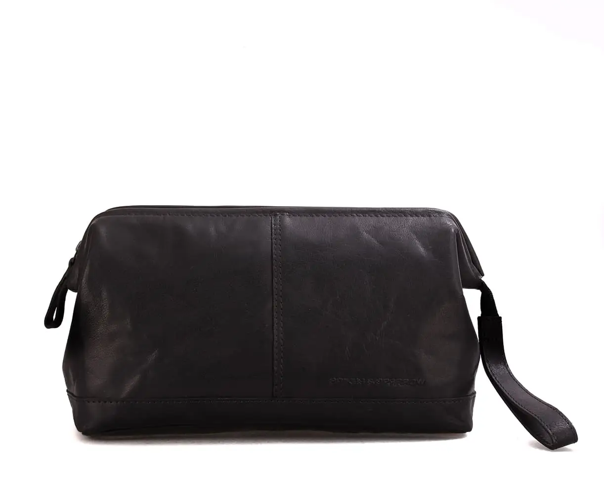Černá kožená toaletní taška SPIKES & SPARROW 92630