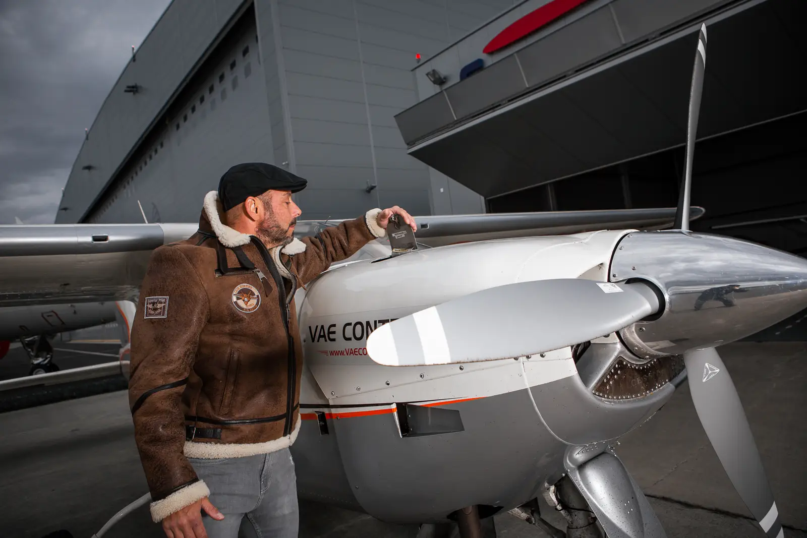 Pánská hnědá kožešinová pilotka JACK