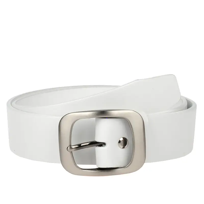 bílý dámský koženy opasek