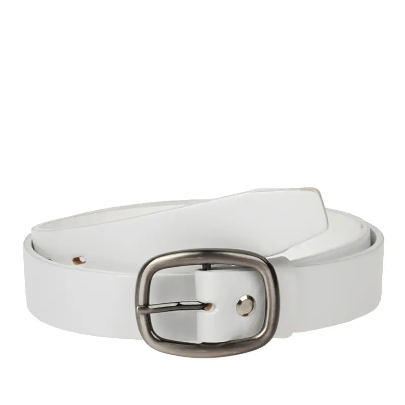 bílý dámský koženy opasek