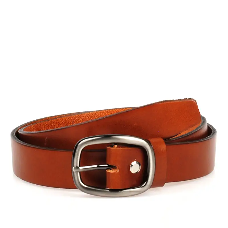 hnedý dámský koženy opasek